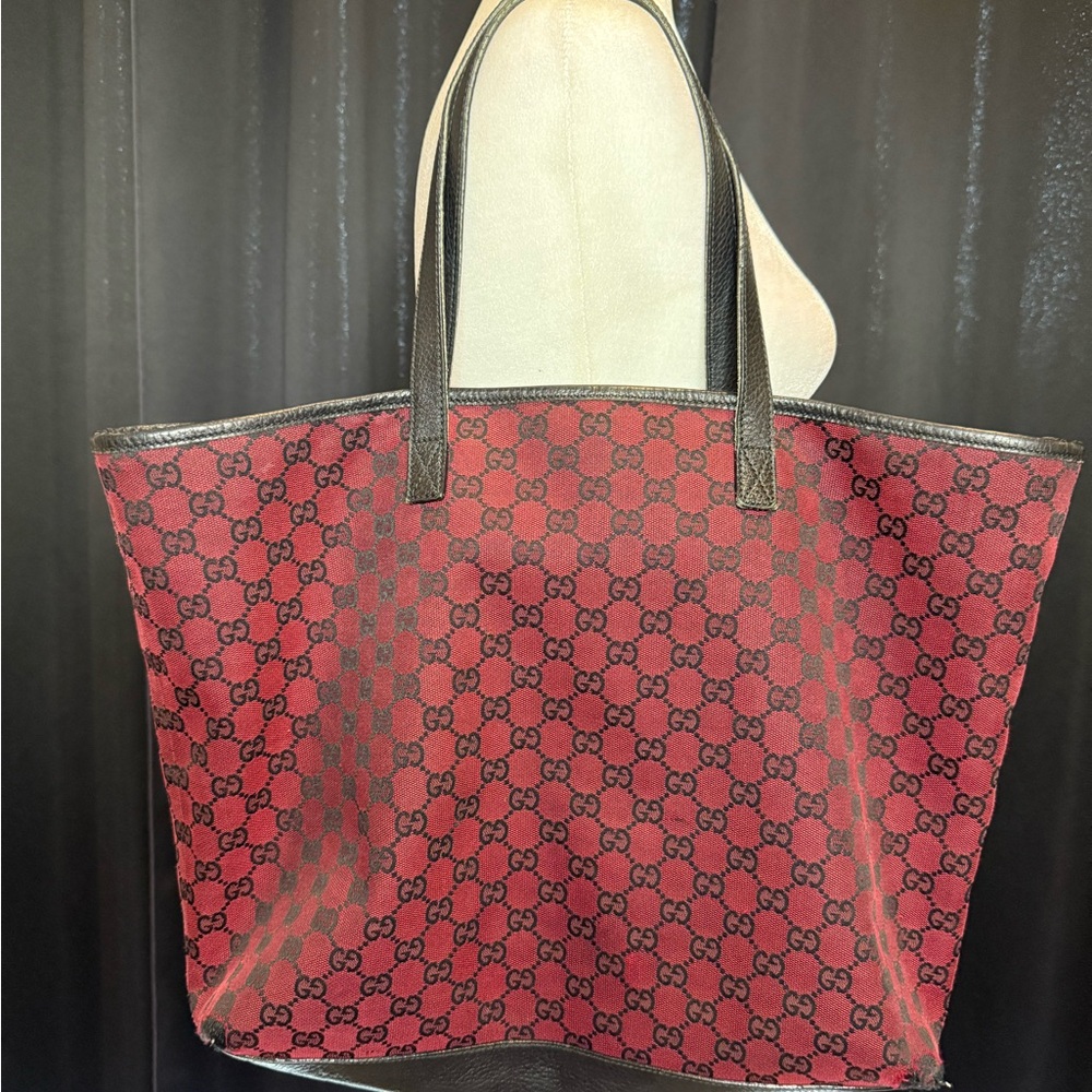Gucci Red and Black Women's Tote Bag